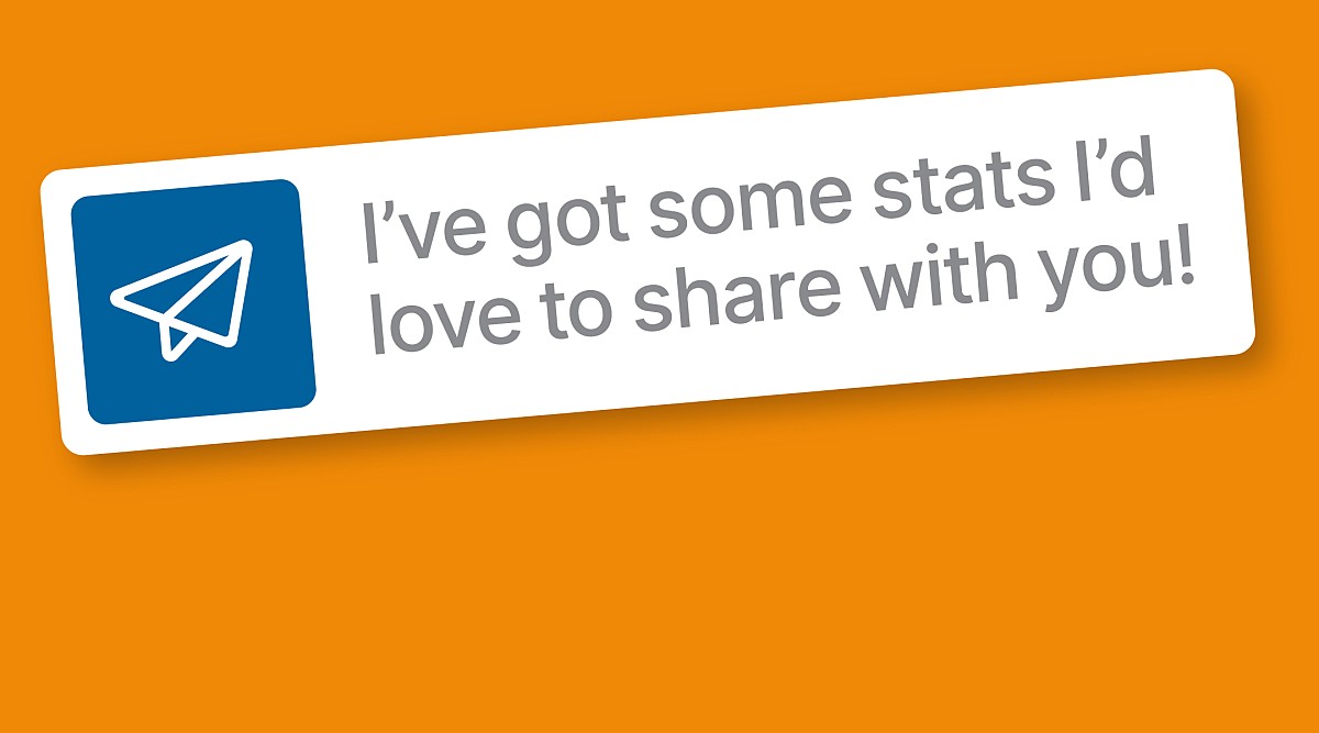 Graphic of a message notification