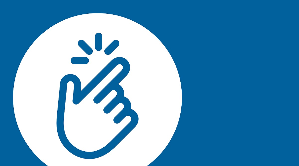 Graphic of touch symbol