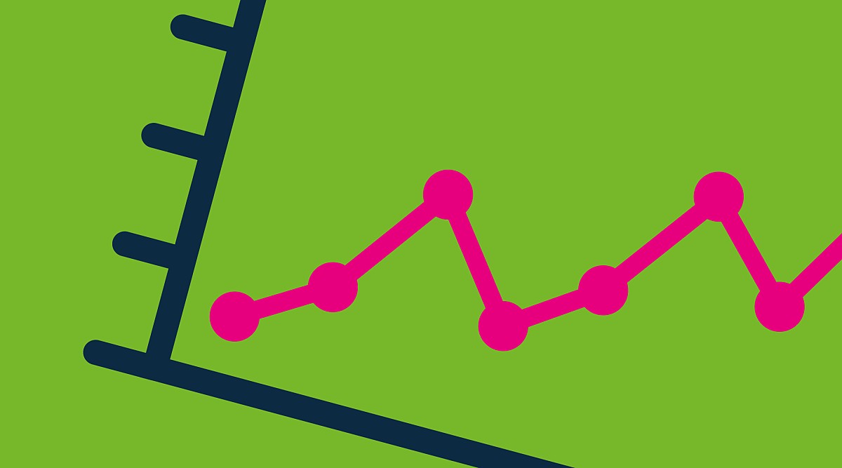 Graphic of a line graph