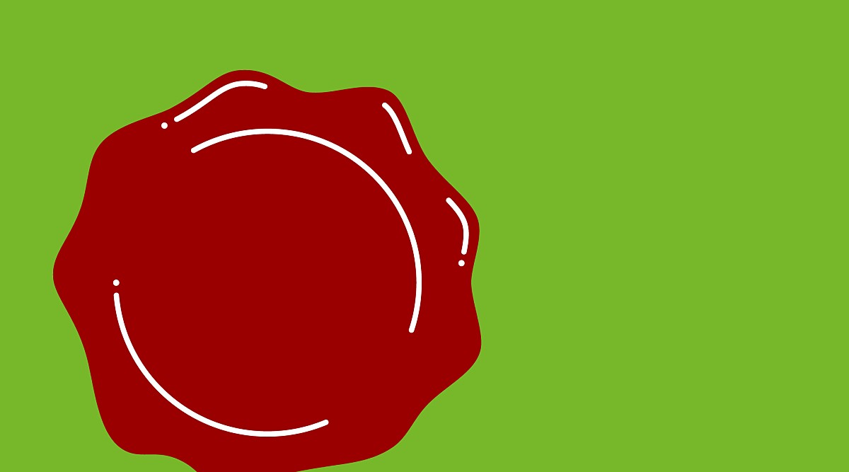 Graphic of a wax seal